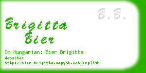brigitta bier business card